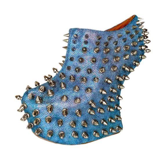 Jeffrey Campbell Shoes - Jeffrey Campbell Mermaid Shimmer Spiked Wedge Platform Booties Size 8.5/9